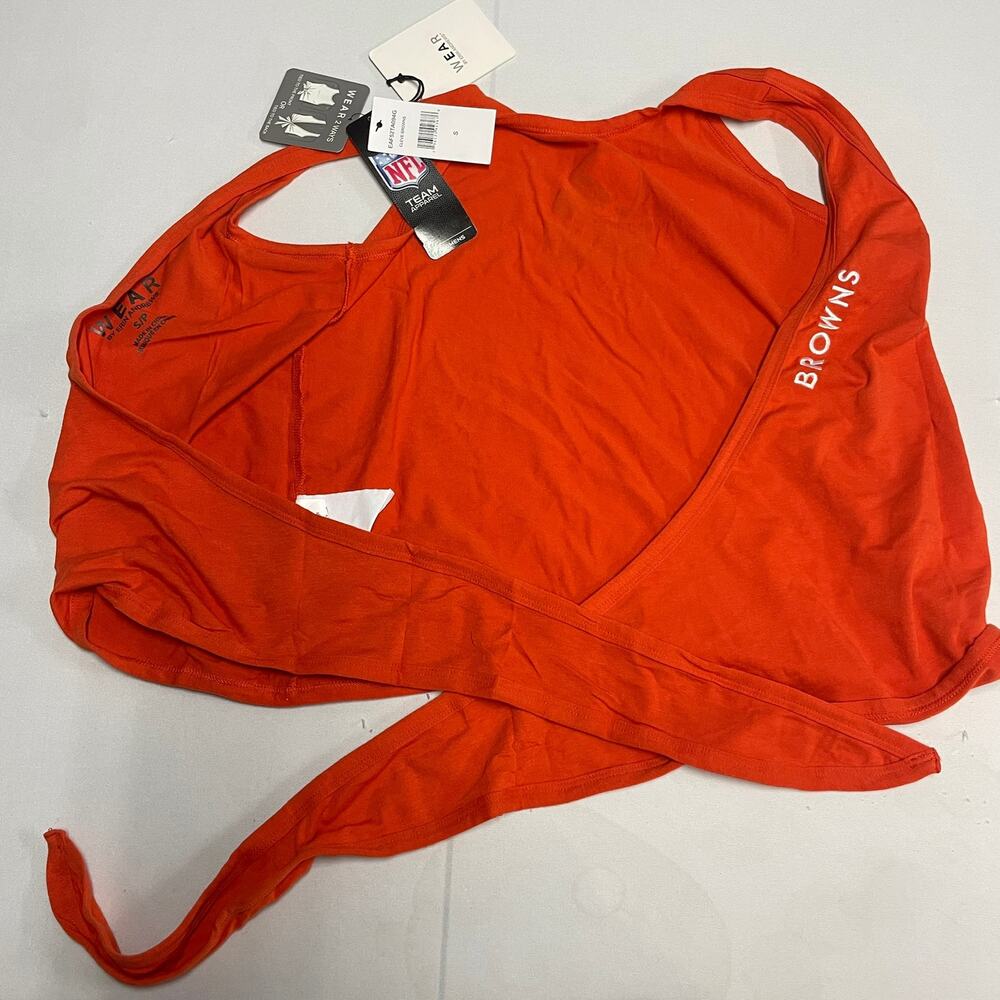 Cleveland Browns WEAR By Erin Andrews Wear 2 Ways Tie Tank Top NWT